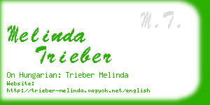 melinda trieber business card